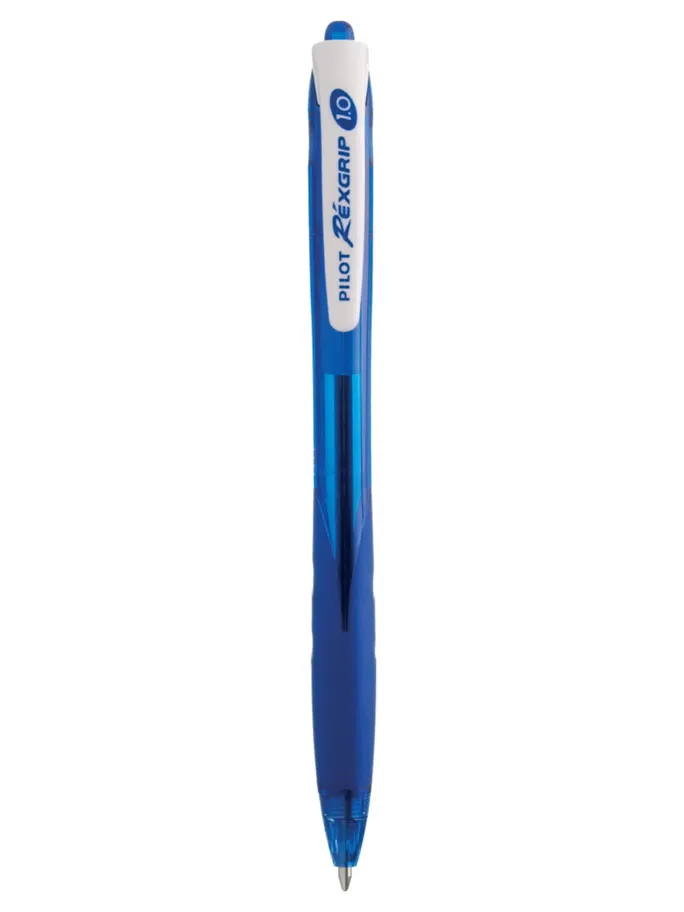 Stylo bille en plastique recyclé Pilot® Rexgrip _Bleu