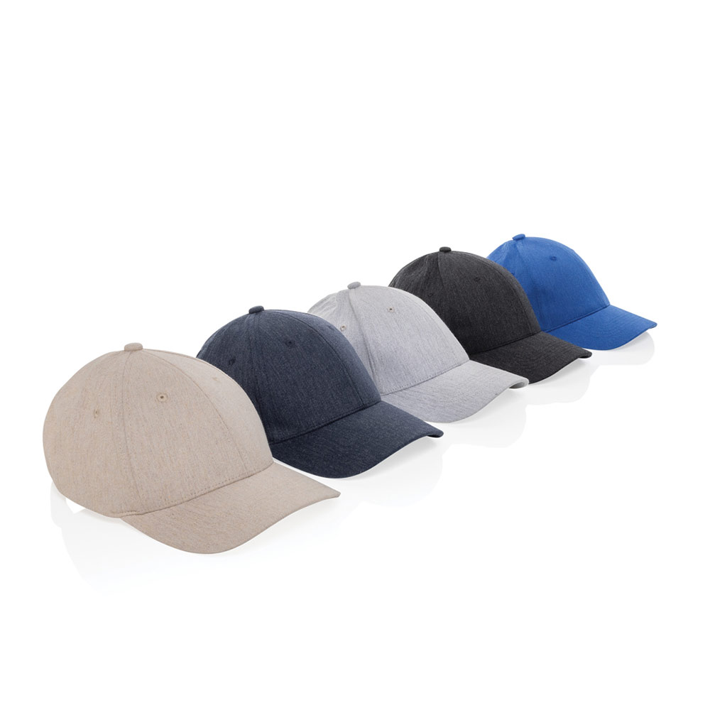 Casquette 6 panneaux en coton et polyester recyclés Milo 200 g_02