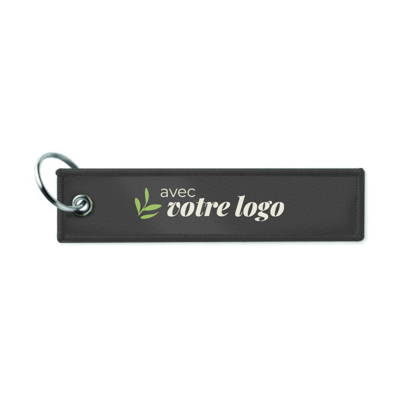 Porte-clés sur-mesure en polyester recyclé rPET Flamme_03