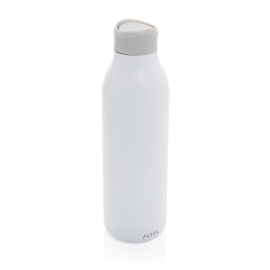 Gourde isotherme en inox recyclé certifié Avira Alok 600 mL_Blanc