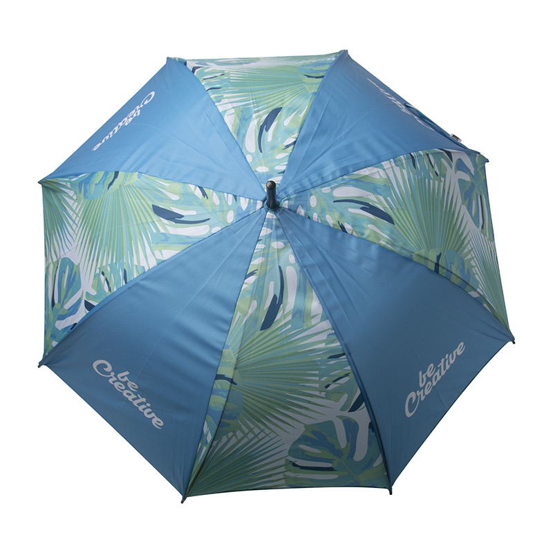 Parapluie droit en polyester recyclé rPET Crearain Eight_03