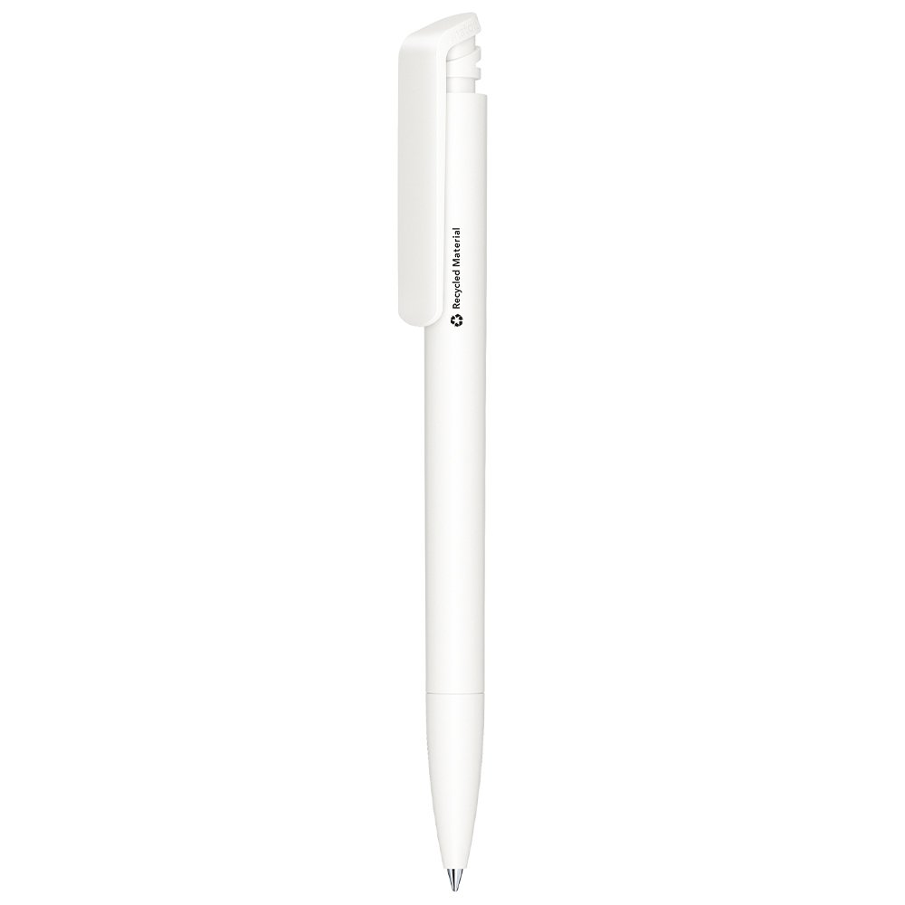 Stylo en plastique recyclé Senator® Trento_Blanc