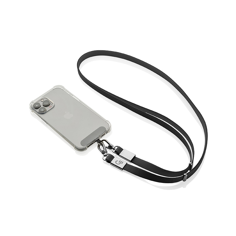 Tour de cou personnalisé pour téléphone en polyester recyclé Nivo