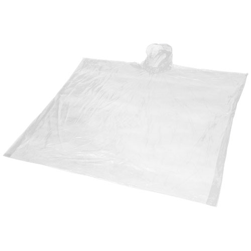 Poncho en plastique recyclé certifié Mayan_Blanc