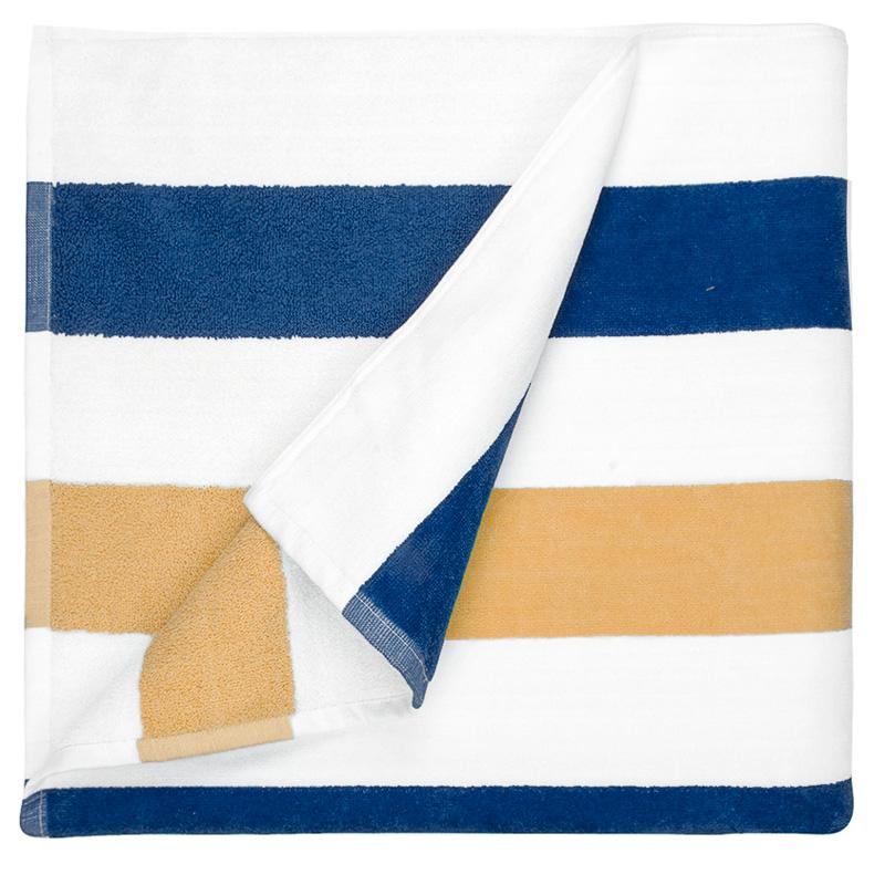 Serviette de plage Stripe 550 g_Bleu marine