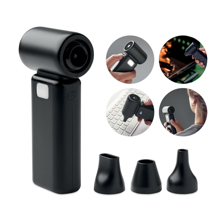 Ventilateur personnalisé multifonction Techmate Bamboo_Noir