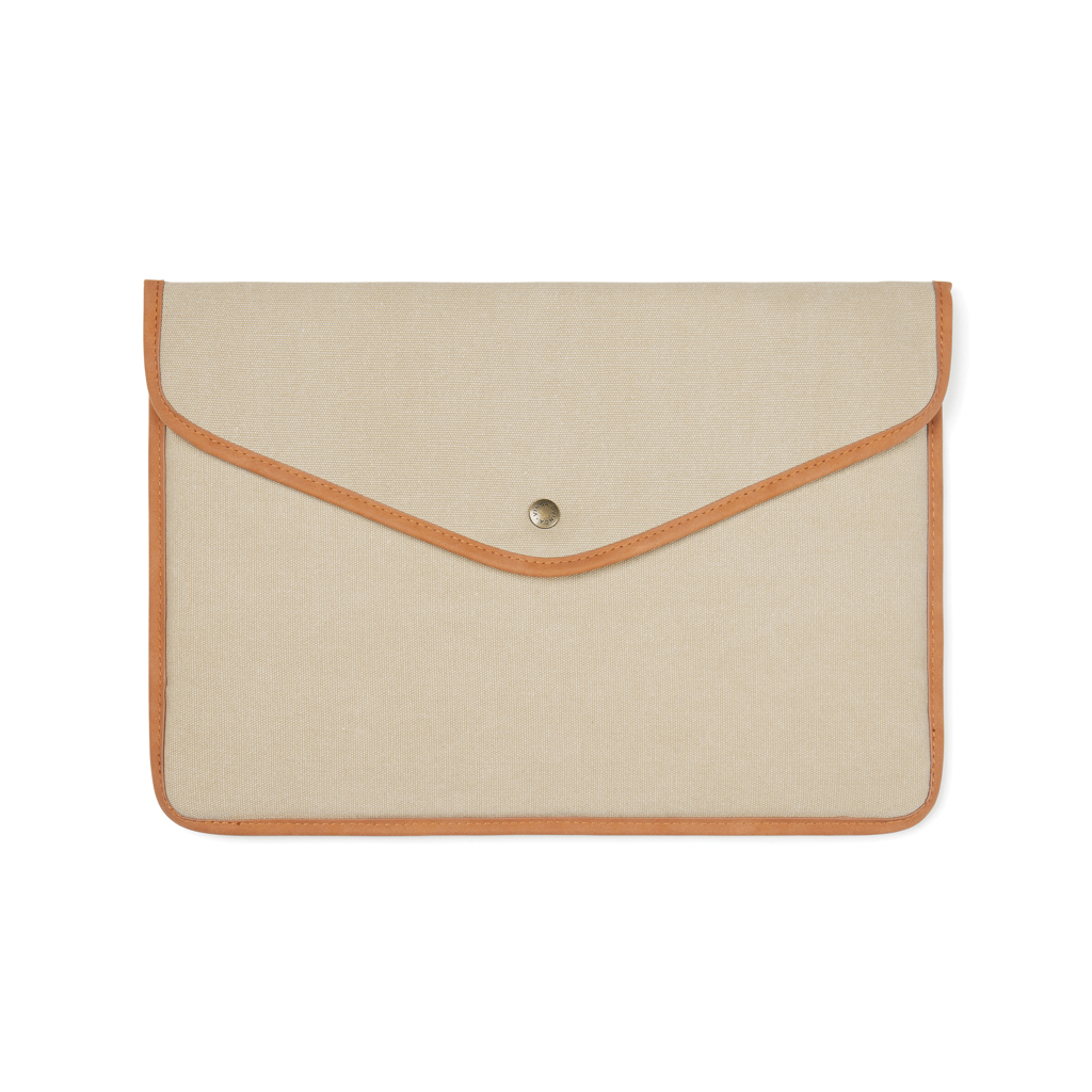 Housse ordinateur 16" en toile recyclée certifiée Vinga Bosler_Beige