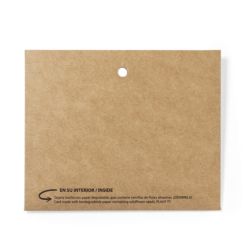 Badge en carton recyclé et papier ensemencé Binem_04