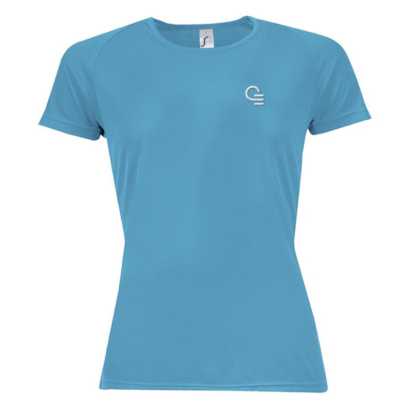 T-shirt publicitaire femme Sporty - Coloris bleu