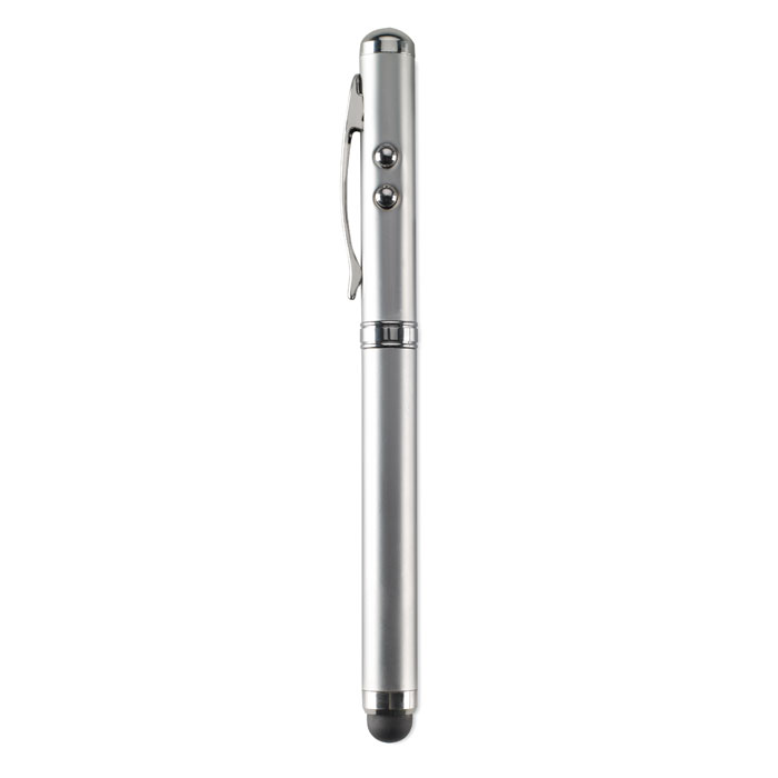 Pointeur laser et stylet_Argent mat