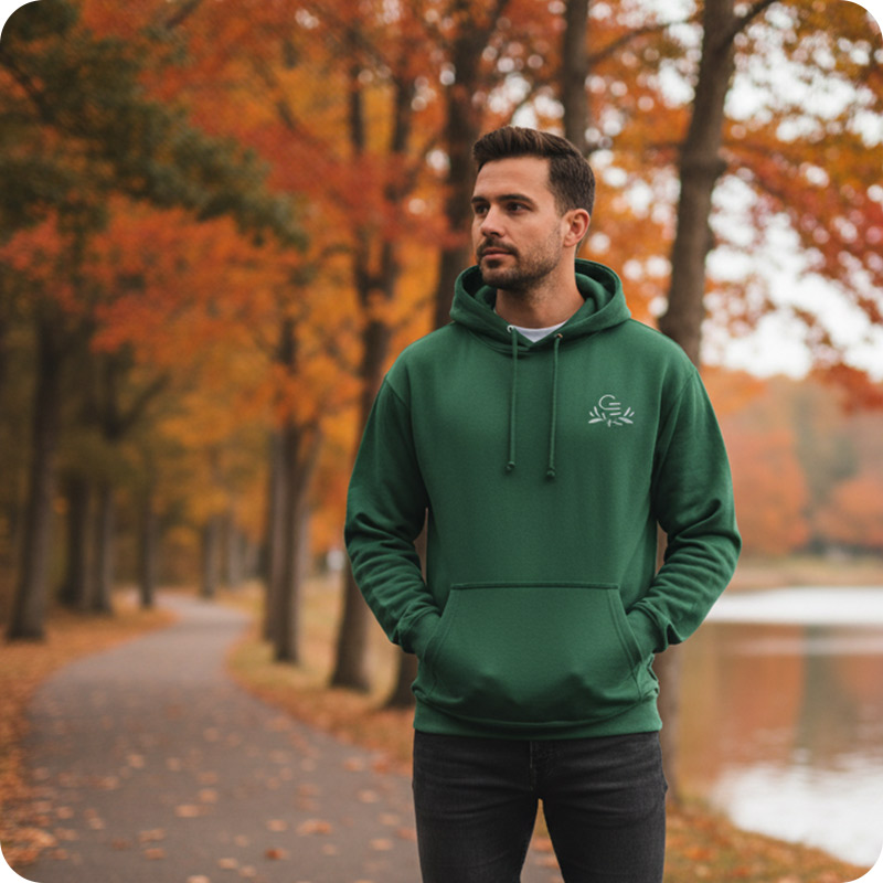 Sweat à capuche unisexe en coton et polyester recyclé Condor 280 g_00