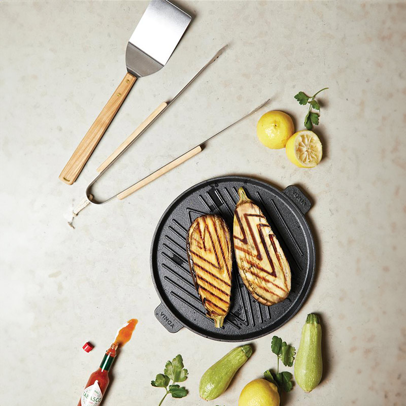 Spatule à barbecue en frêne et inox Vinga Paso_04