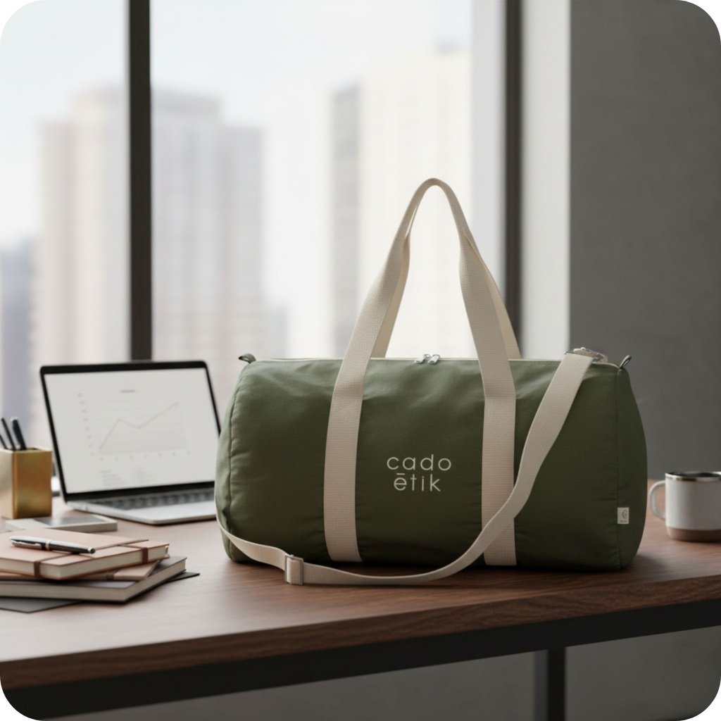 Sac polochon en coton et polyester recyclés Sinn_00