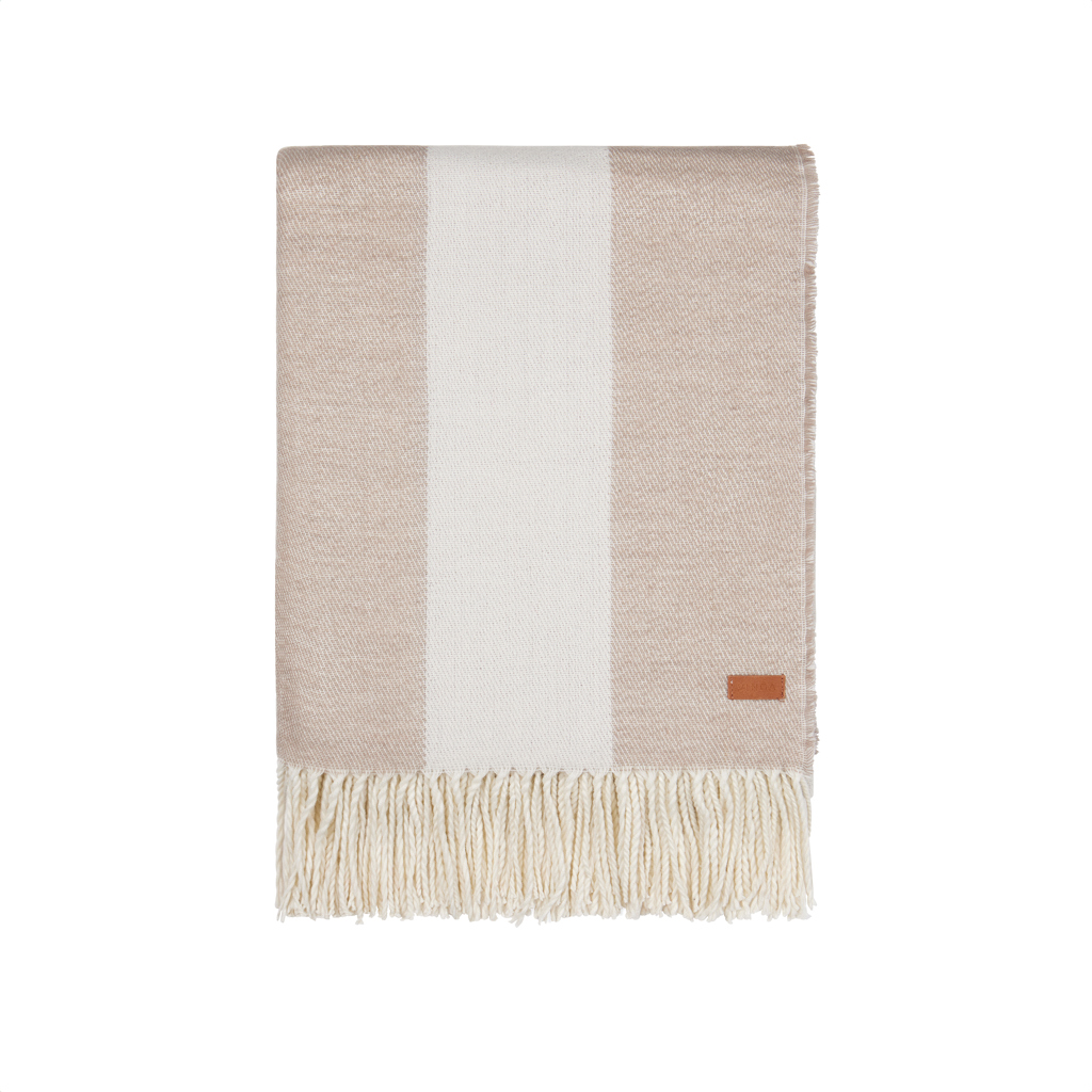 Couverture en fibre recyclée polylana® Vinga Tella 230 g_Beige
