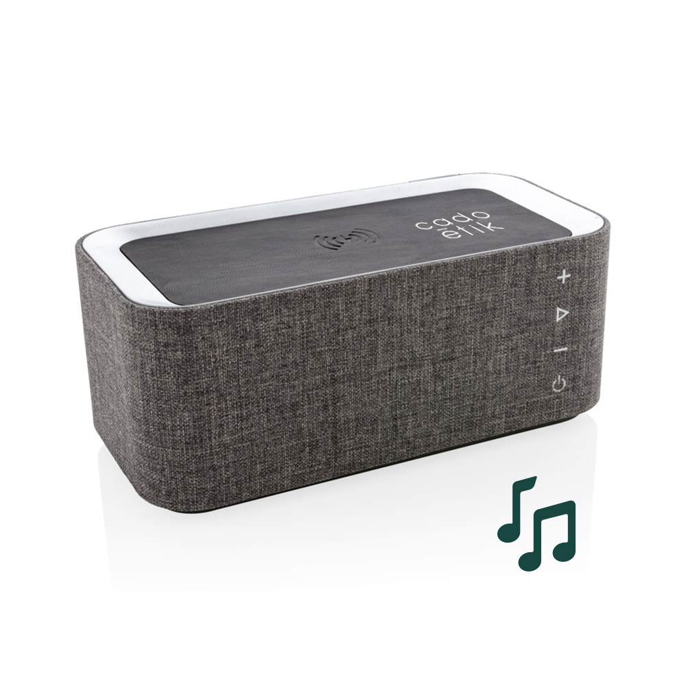 Enceinte publicitaire avec chargeur à induction Vogue