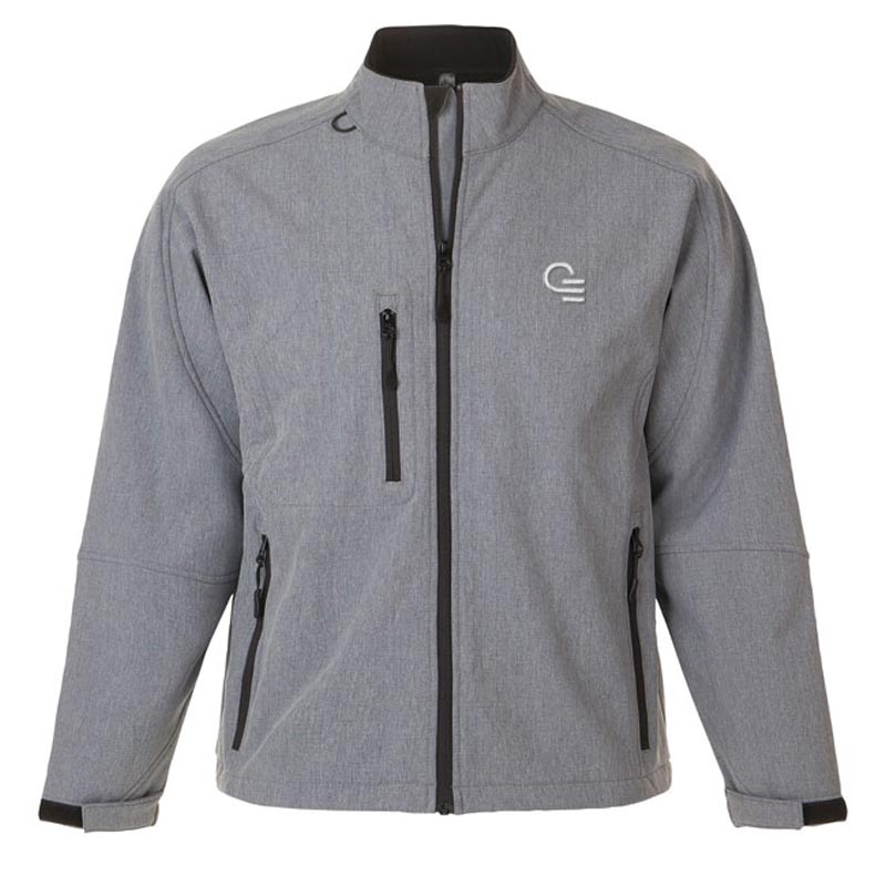 Veste softshell publicitaire zippée homme Relax - Coloris gris