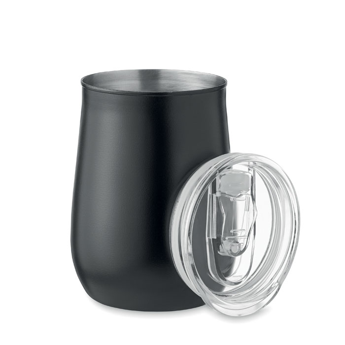 Mug de voyage en inox recyclé Ursa 500mL_Noir