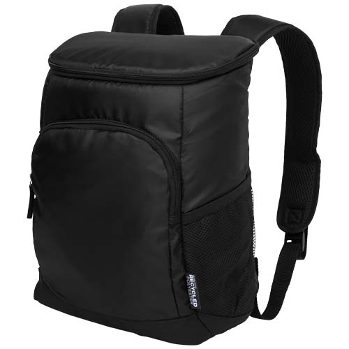 Sac à dos isotherme personnalisé en polyester recyclé Chillpack 16 L_Noir