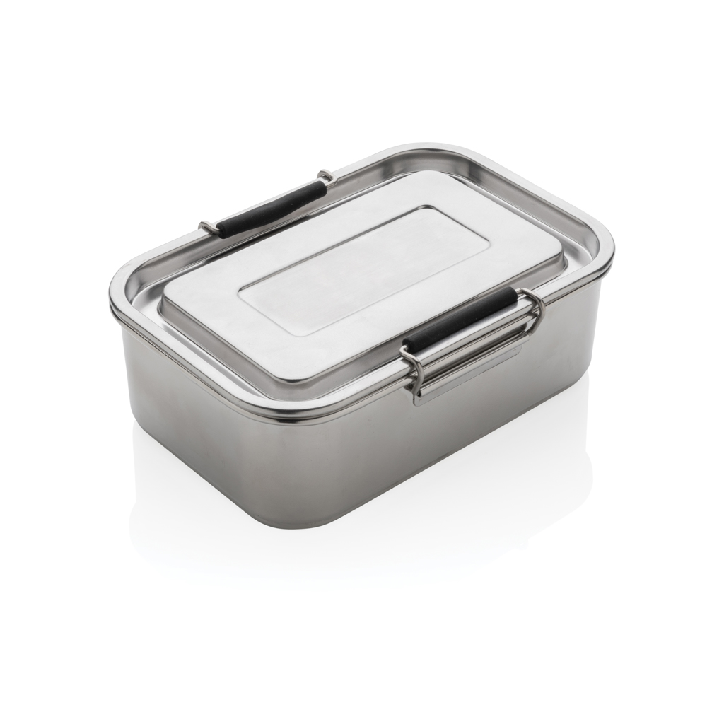 Lunch box en inox recyclé certifié Foodist 1 L_Argent