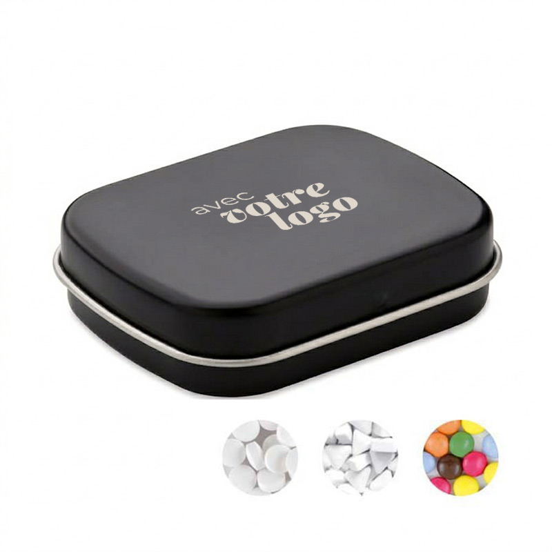 Bonbons publicitaires dans boîte métallique Slik_01