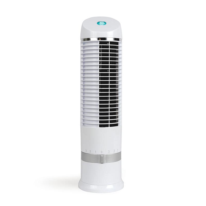 Ventilateur de table publicitaire colonne Hou - Coloris blanc