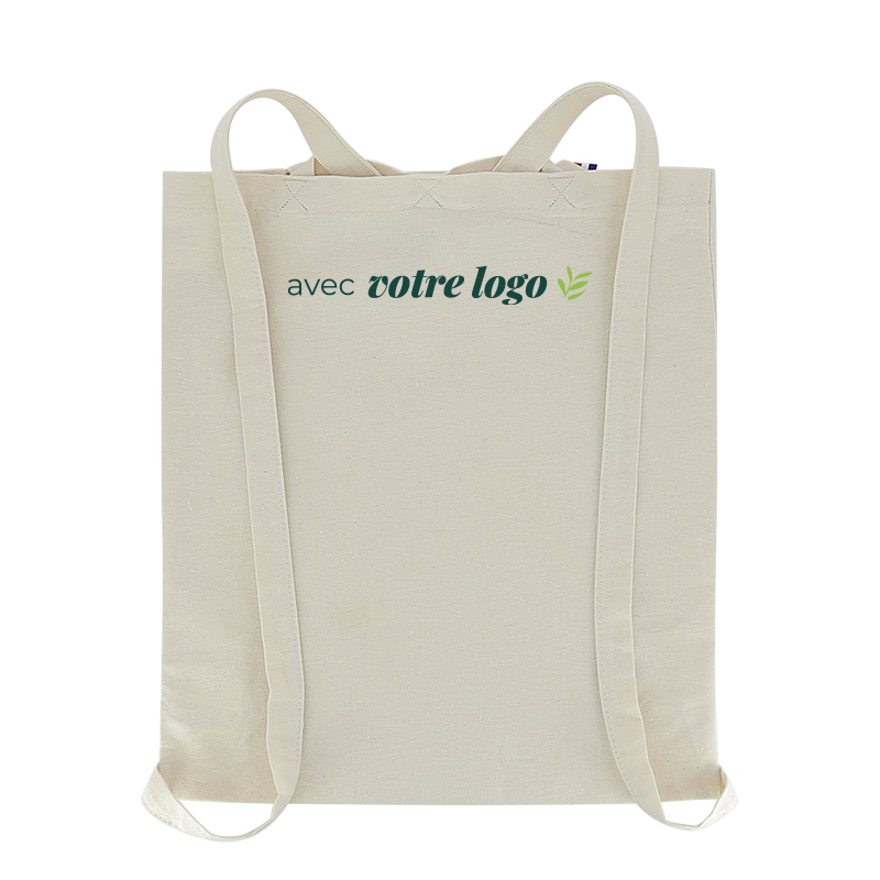 Tote bag à dos en coton recyclé Barcille 250 g_02