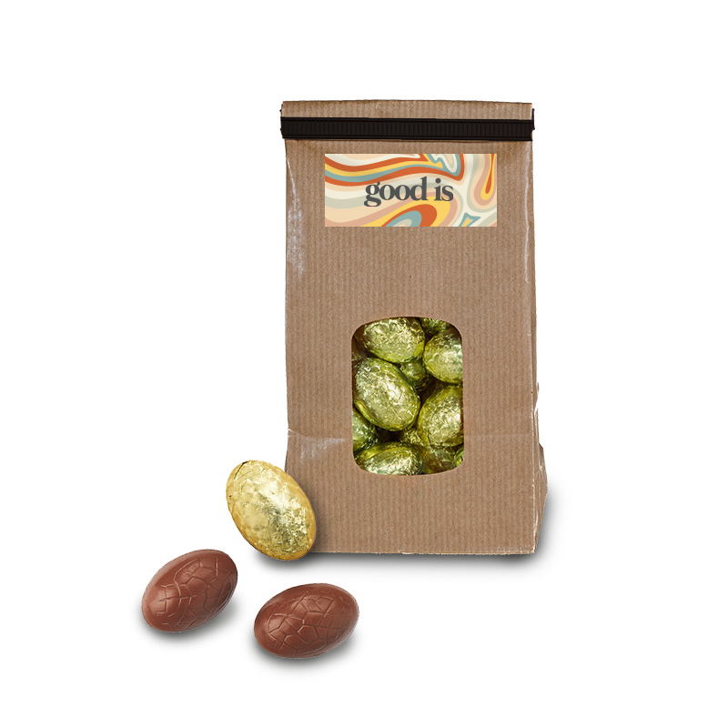 Sachet d'œufs en chocolat praliné noir ou lait 100 g _03