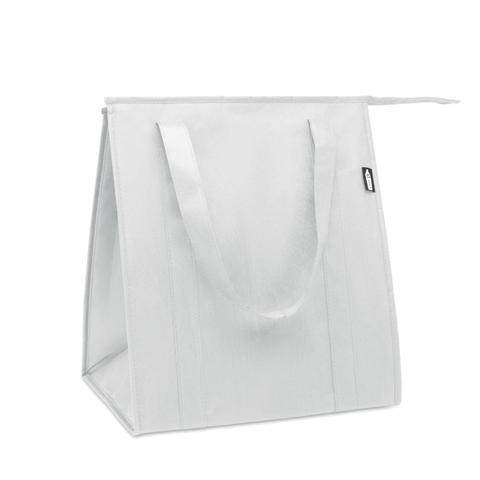 Sac isotherme en polyester recyclé rPET non tissé Wooler 80 g_Blanc