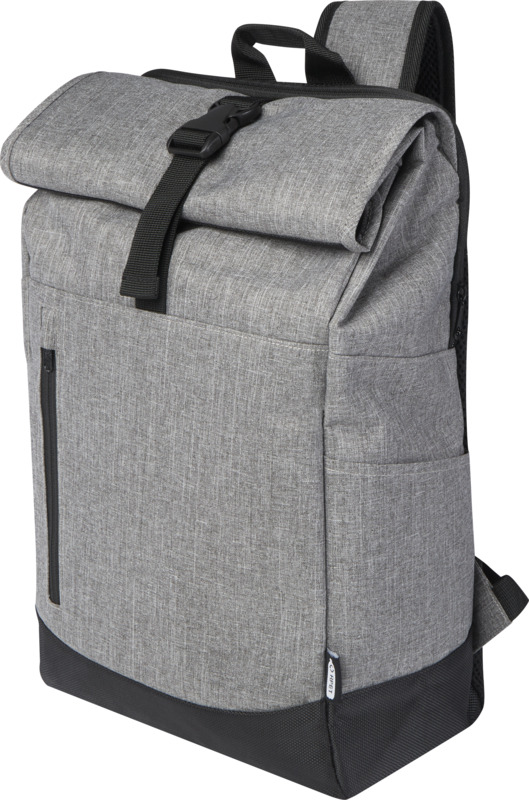 Sac à dos ordinateur 15,6" rolltop en polyester recyclé certifié Hoss 12L _1