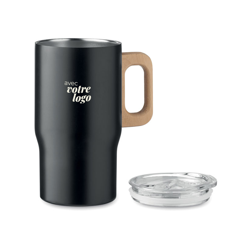 Mug isotherme en inox recyclé et bois Tumboo 350 mL_03