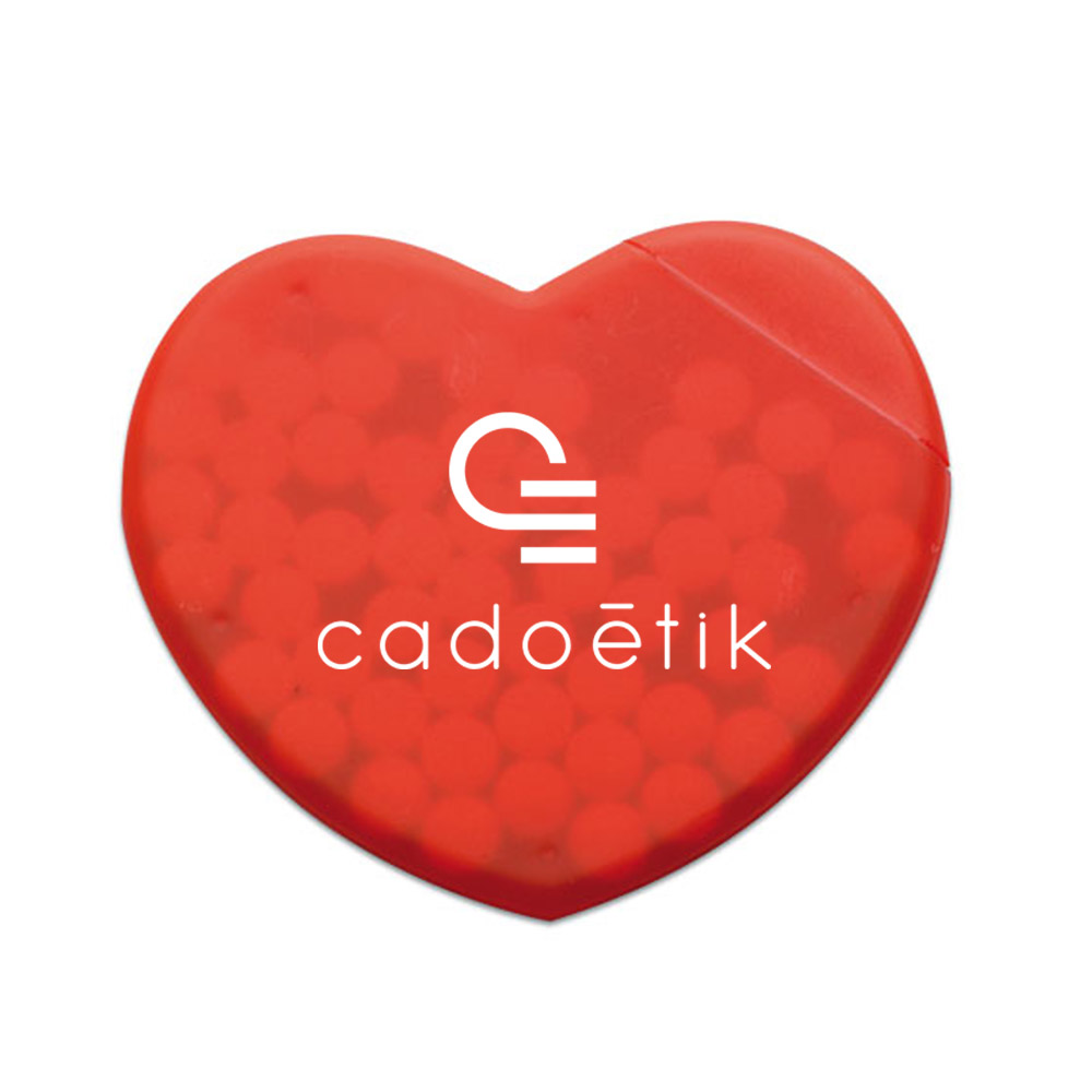 Bonbon publicitaire - Boite en forme de coeur 1