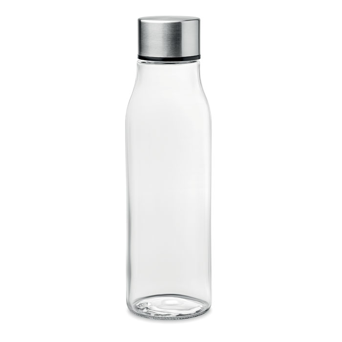 Bouteille en verre et aluminium Venice 500 mL_Transparent