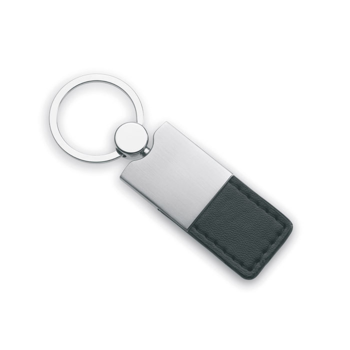 Porte-clés en métal Columbus_Noir