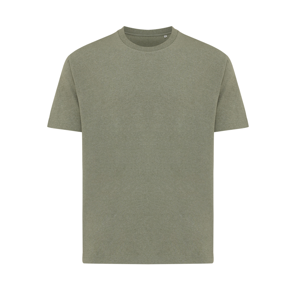 T-shirt en coton bio et recyclé certifié Iqoniq Teide 180 g_Heather green