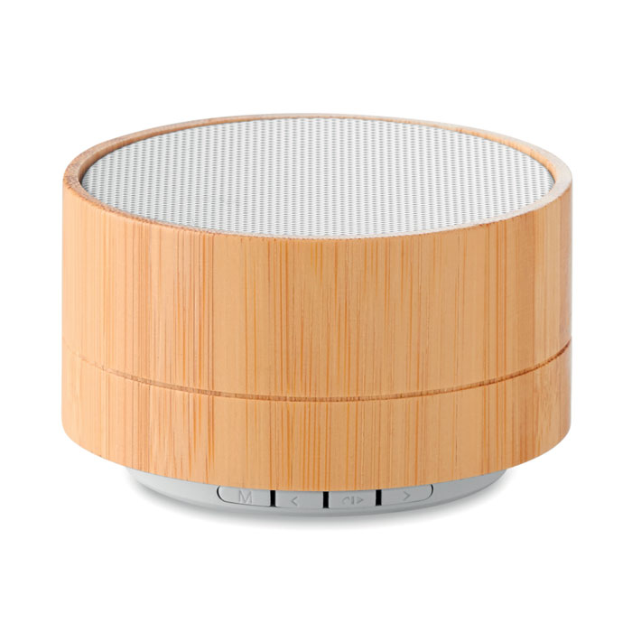 Enceinte nomade en bambou Sound 3W_Blanc