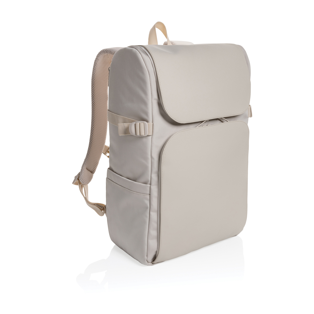 Sac à dos week-end en polyester recyclé certifié Pascal_Beige