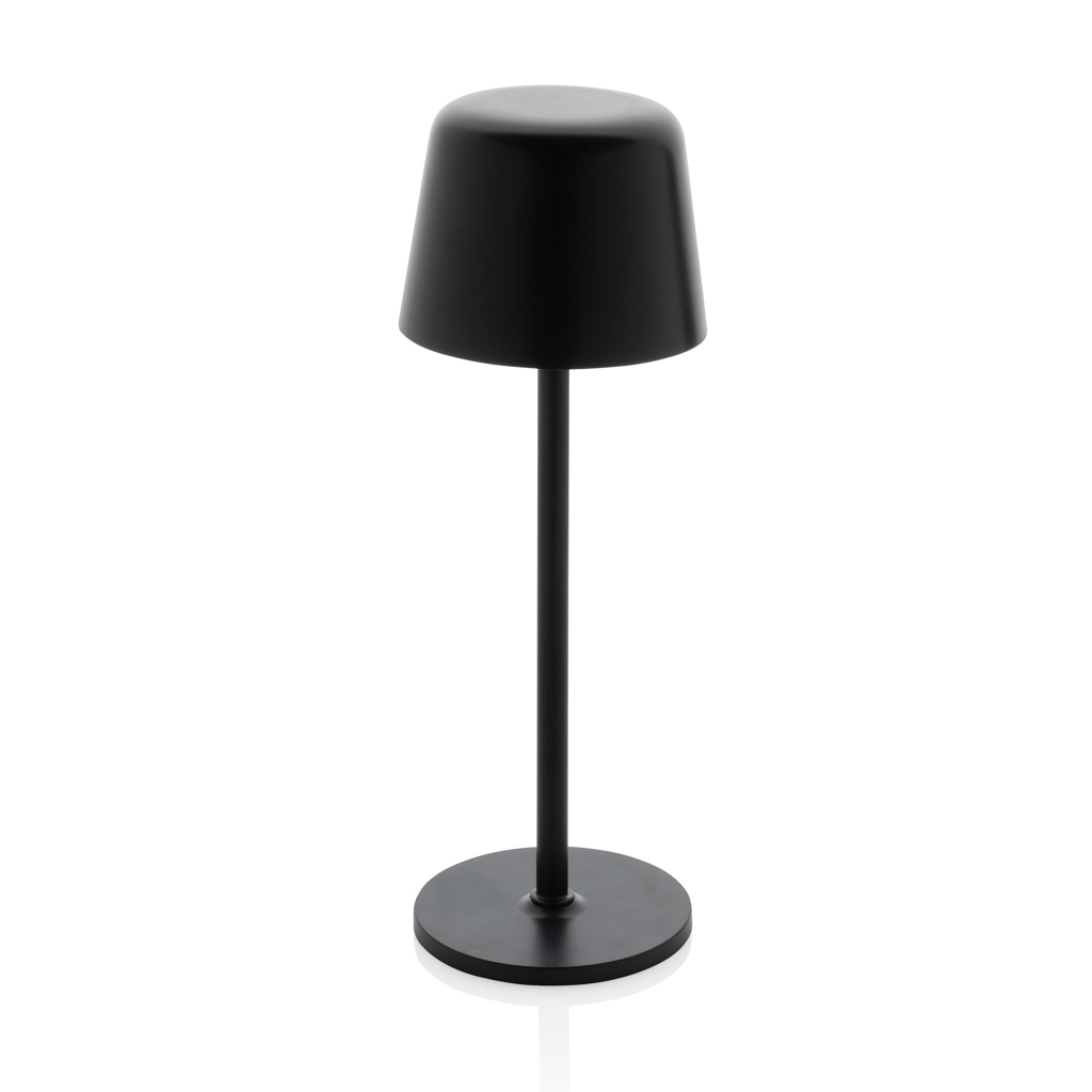 Lampe de bureau rechargeable en plastique recyclé certifié Zenic_Noir