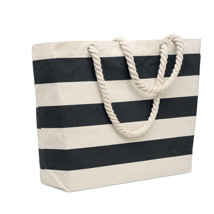 Sac de plage rayé Heaven Stripe 220 g_Noir
