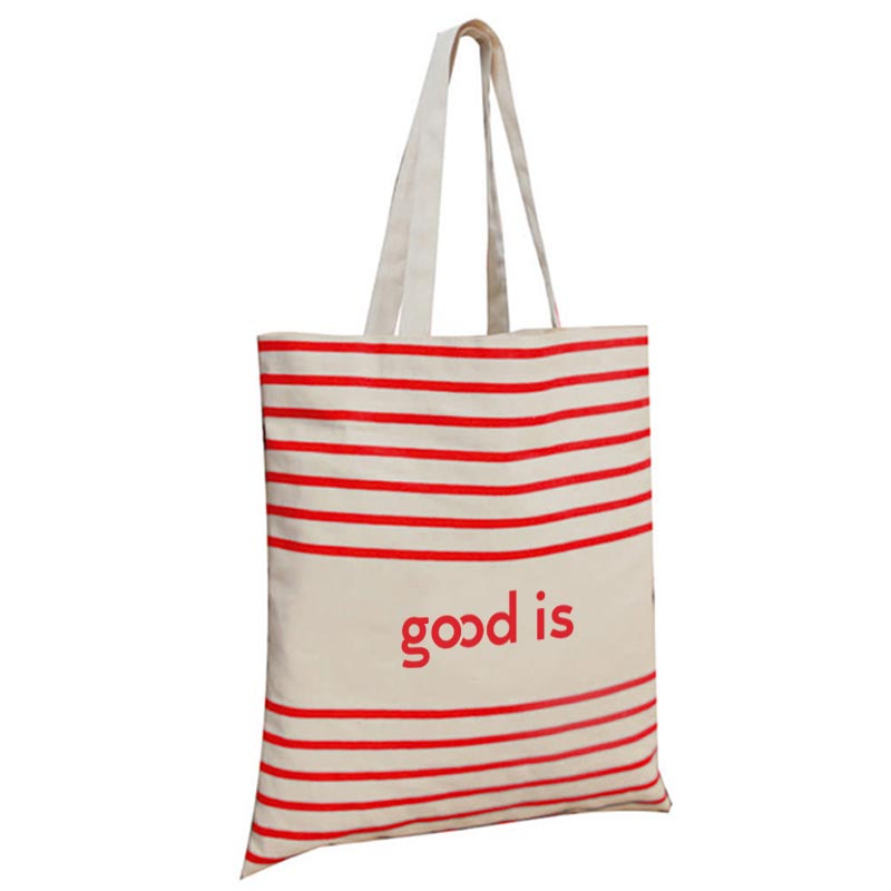 Totebag personnalisable Striped - sac shopping publicitaire à rayures