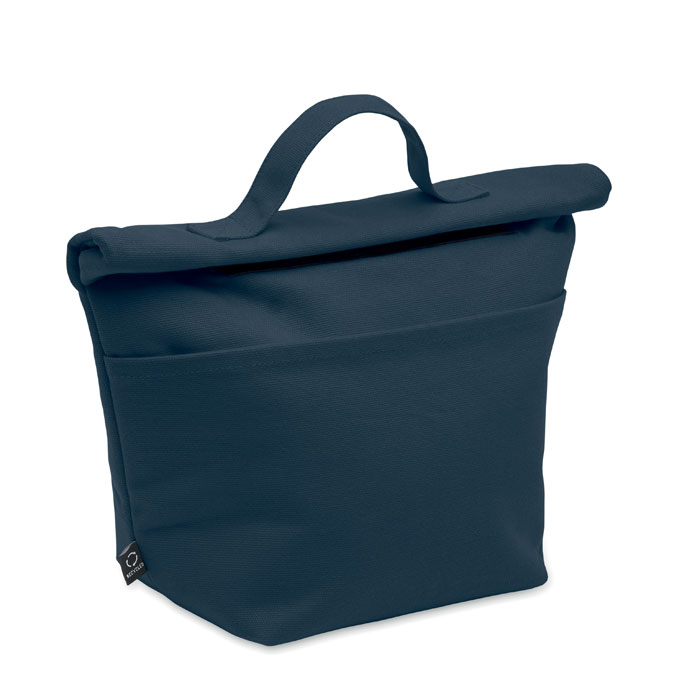 Lunch bag en coton et polyester recyclés Recoba colour_Bleu marine