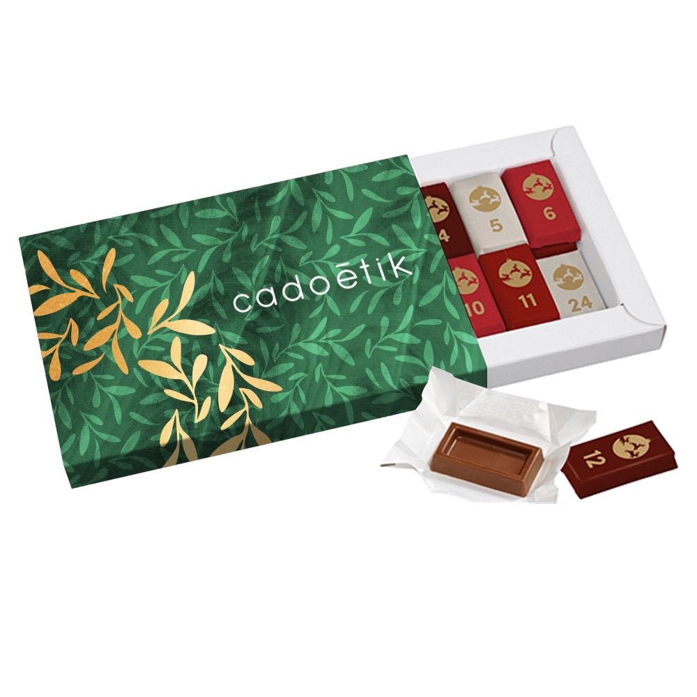 Calendrier de l'Avent dans un coffret coulissant Napolitain 110 g_01