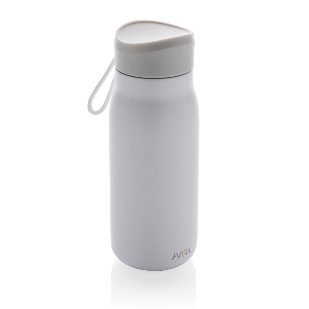 Mini bouteille en inox recyclé certifié Avira Ain 150 mL_Blanc