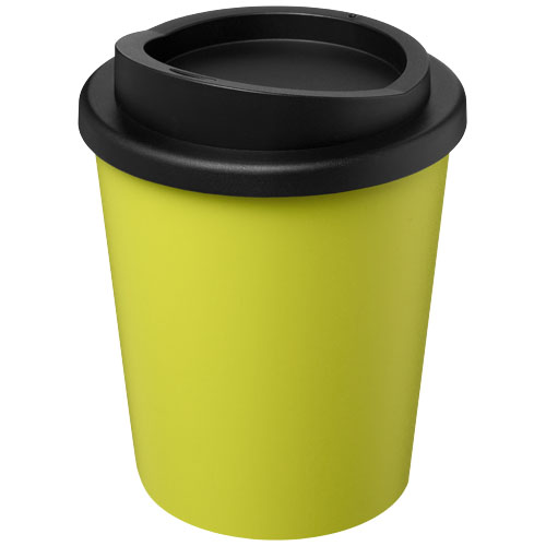 Mug de voyage en plastique recyclé Americano® 250 mL_Citron vert/Noir