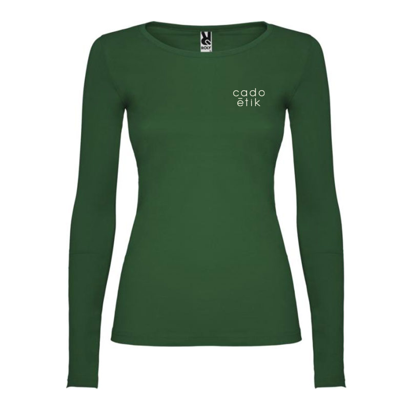 T-shirt femme à manches longues en coton certifié Extreme 160 g_01