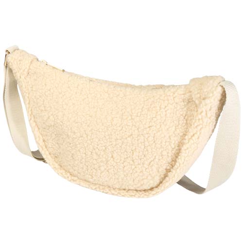 Sac banane en polyester recyclé certifié sherpa Bear_Naturel