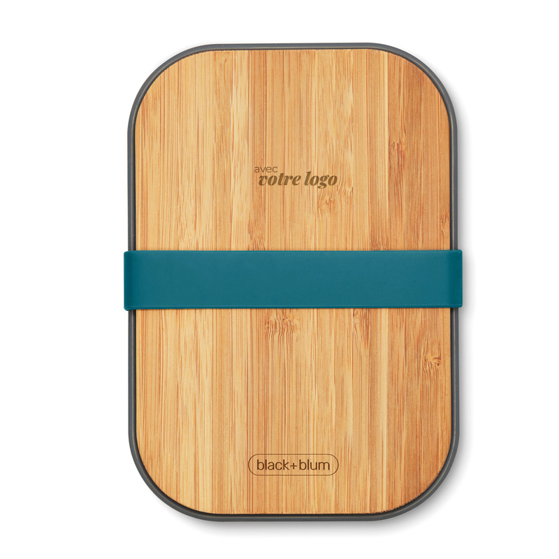 Lunch box publicitaire en inox et bambou Black+Blum 1250 mL_03