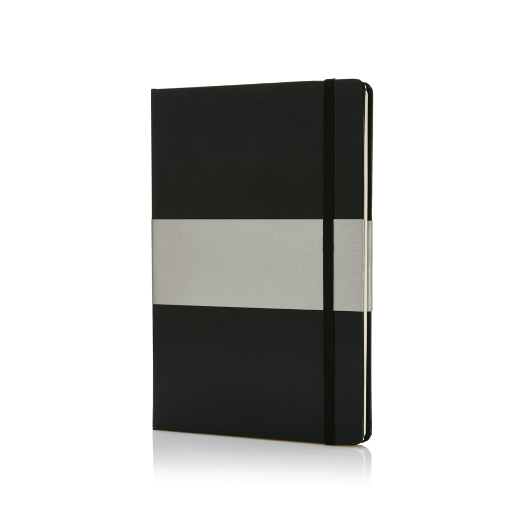 Carnet de notes A5 à couverture rigide I_Noir