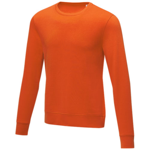 Pull homme col rond Zenon 240 g_Orange