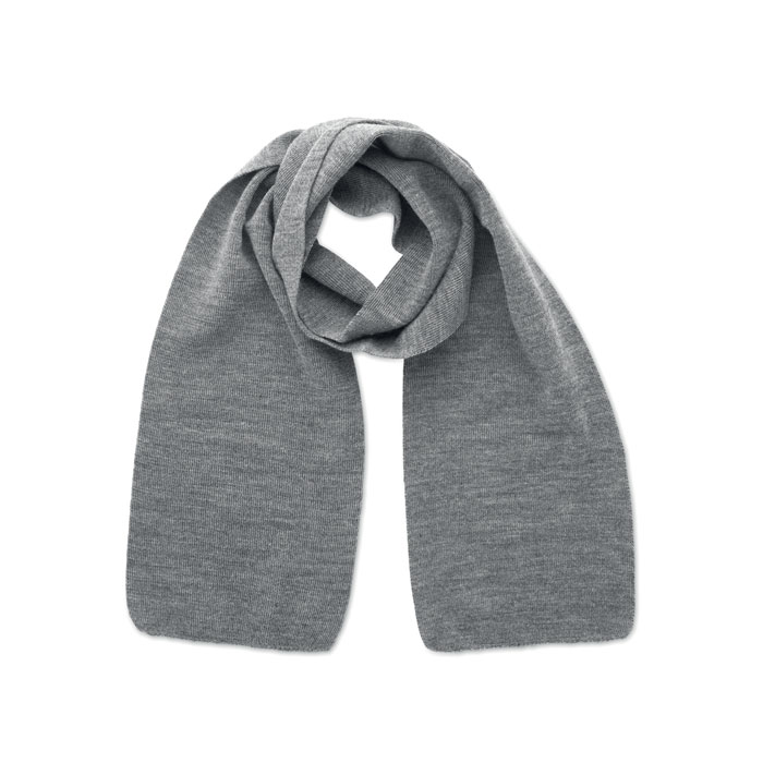 Écharpe en polyester recyclé rPET Rafy_Blanc/Gris