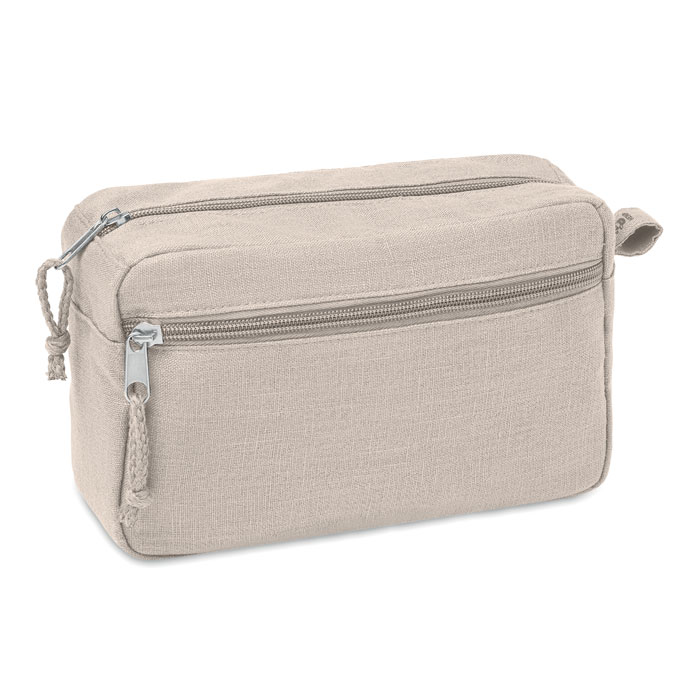 Trousse de toilette en chanvre Naima_Beige